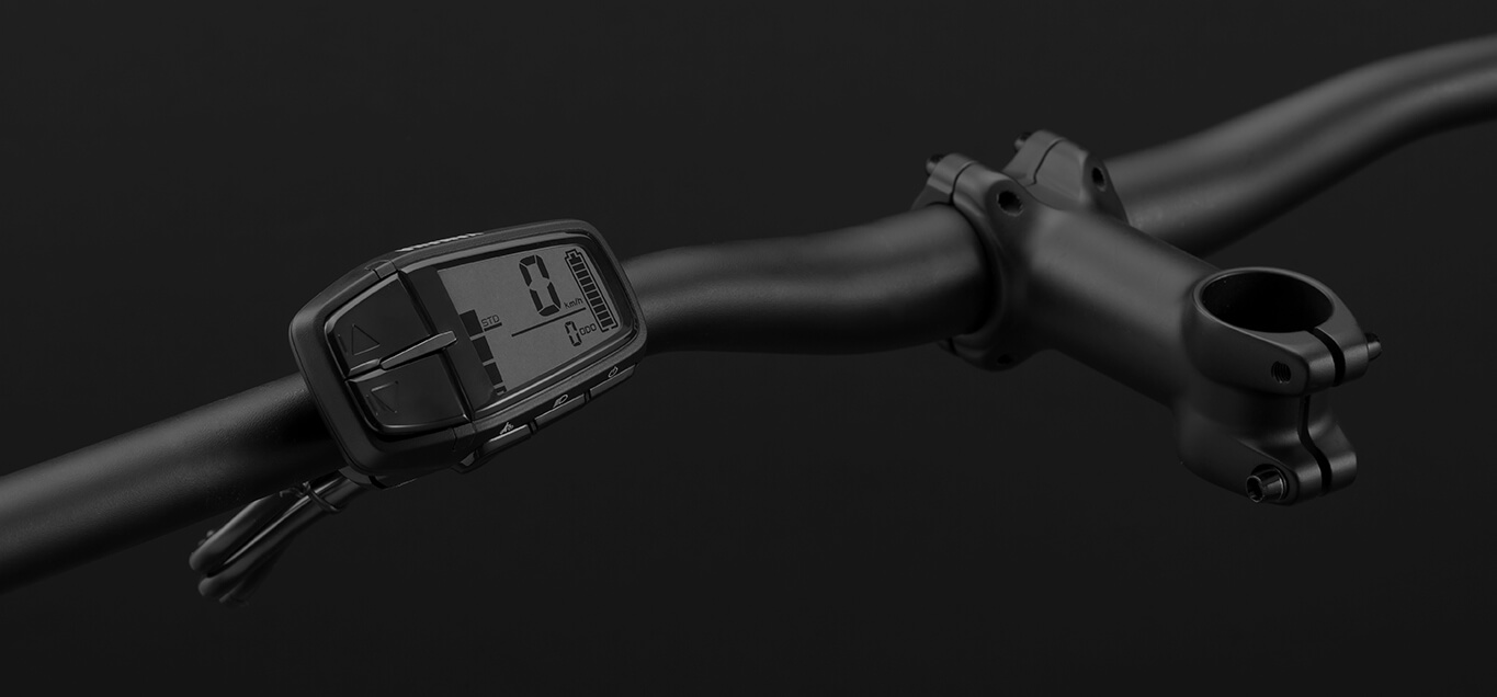 Closeup of handlebar control