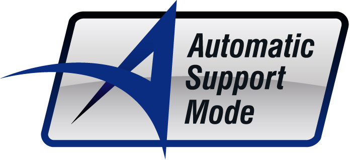 Automatic Suport Mode in a blue and black box
