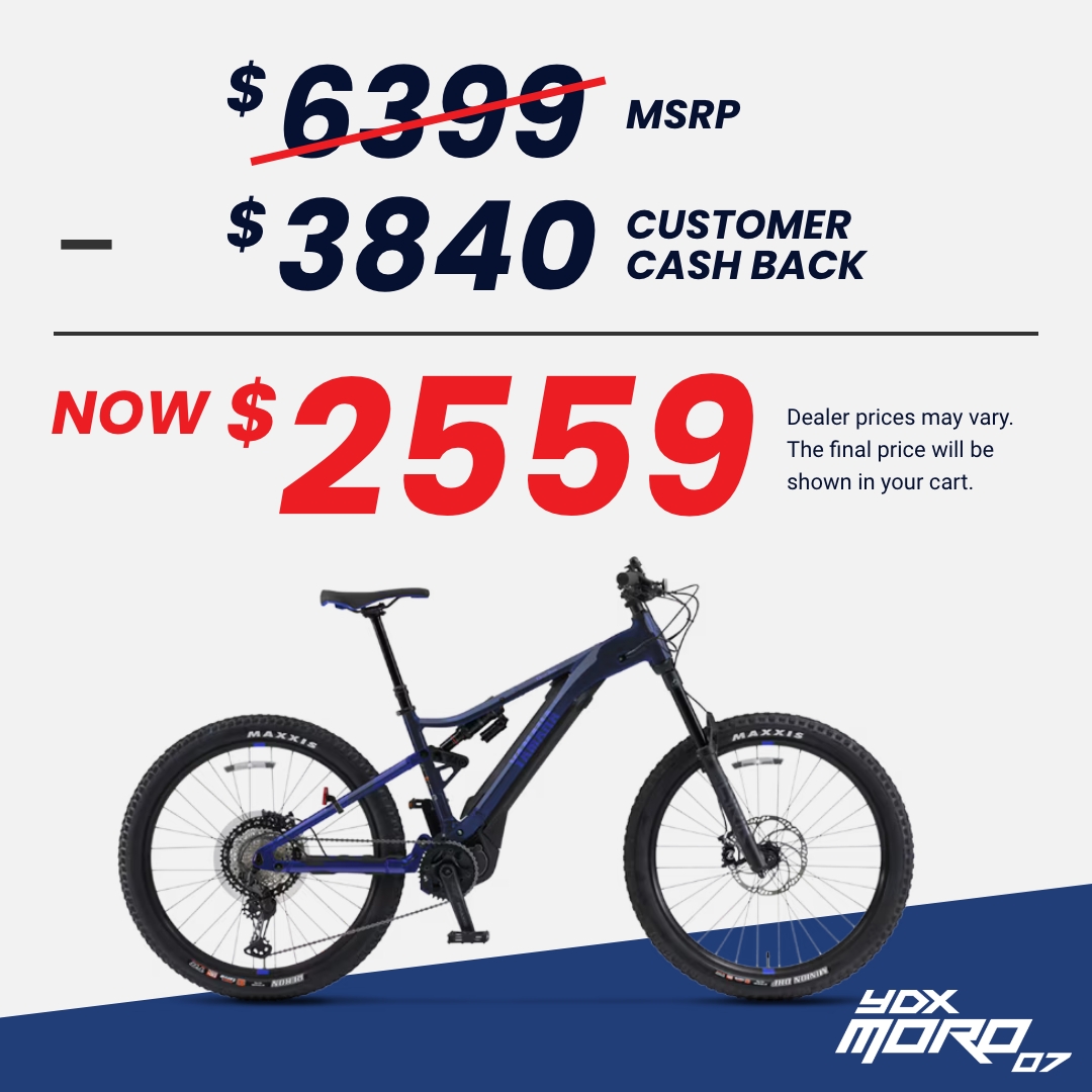 YDX-MORO 07. 6399 MSRP with 3840 customer cash, now 2559. Dealer prices may vary.